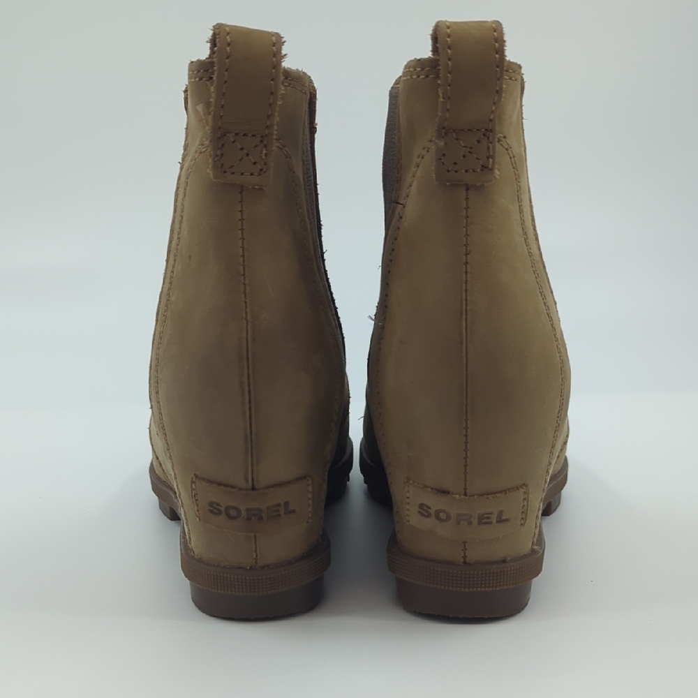 SOREL Joan of Arctic Wedge II Chelsea Bootie Ash Brown Waterproof Sz 9.5 - Picture 4 of 10